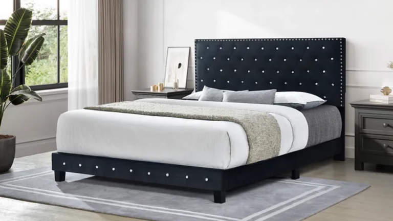 Diamond Bed Velvet (Black)