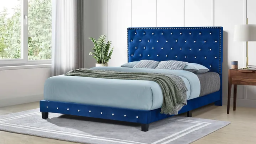 Diamond Bed Velvet (Blue)