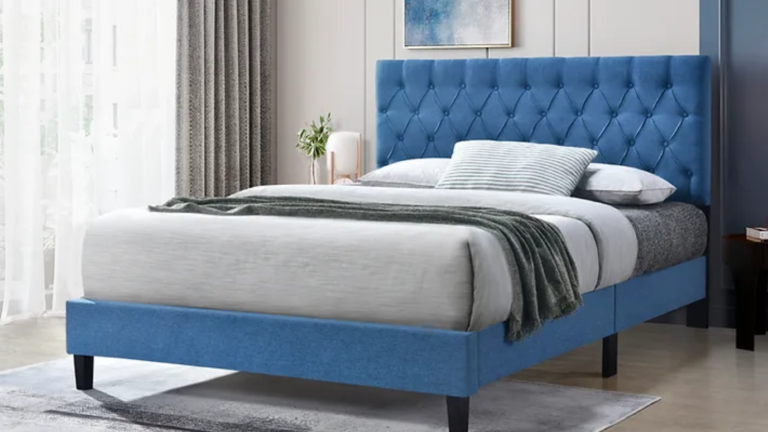 New York Bed Fabric (Blue)